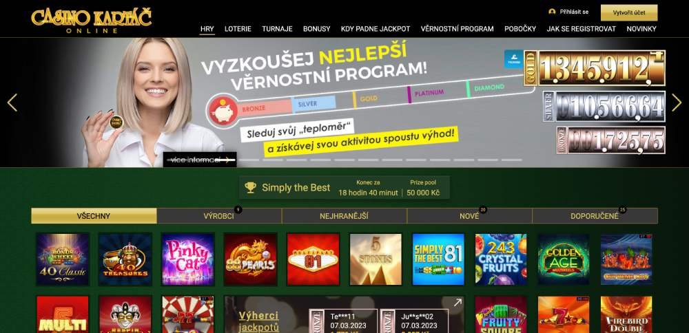 casino kartáč web