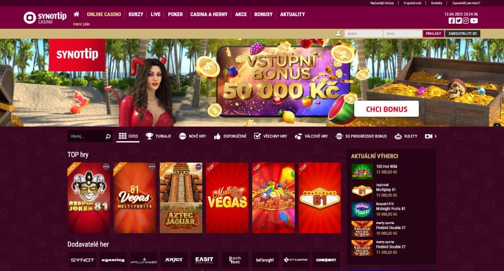 Synottip casino web