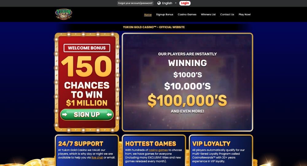 yukon gold casino web