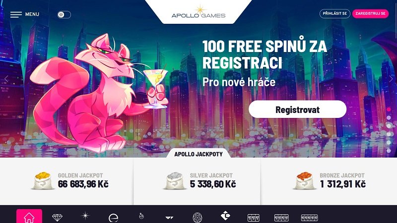 Apollo Games free spiny za registraci zdarma