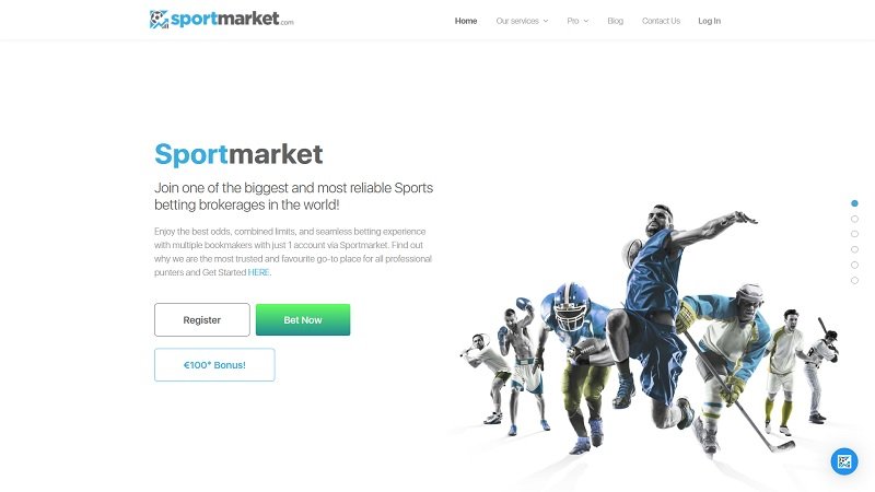 Sportmarket homepage