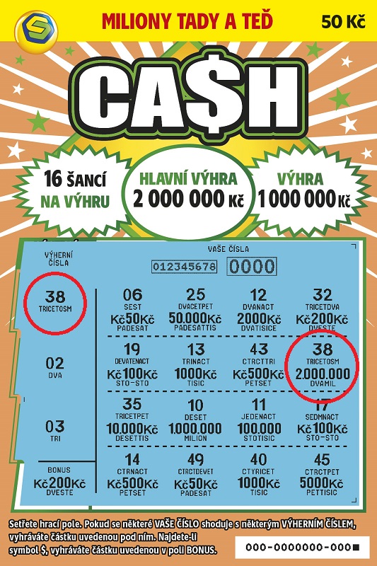 Setřený los Cash