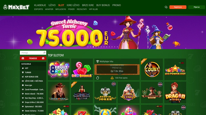 Serbisches Online Casino bietet beliebte Slots