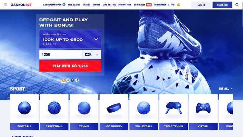 Bankonbet bookmaker website