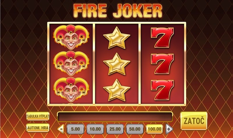 Three-reel slot Fire Joker