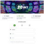 20BET registrační formulář