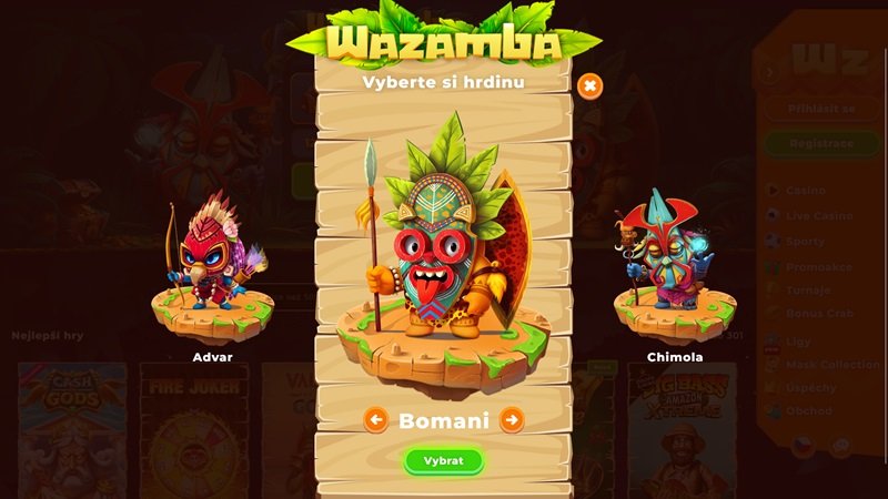 Wazamba registrace 