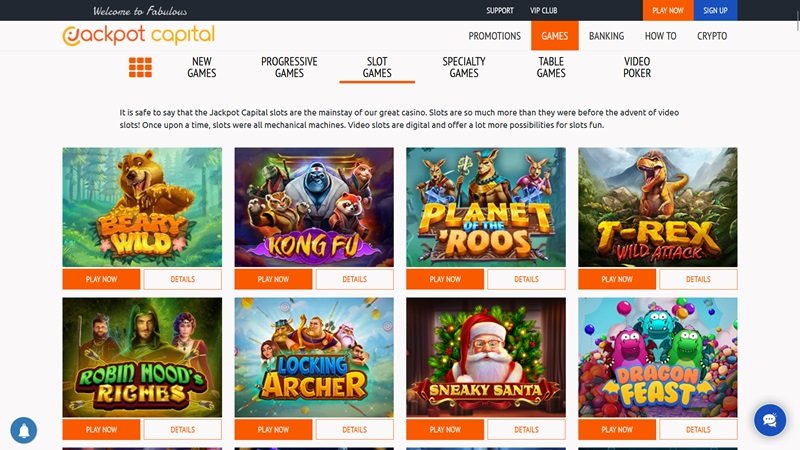 Jackpot Capital casino automaty