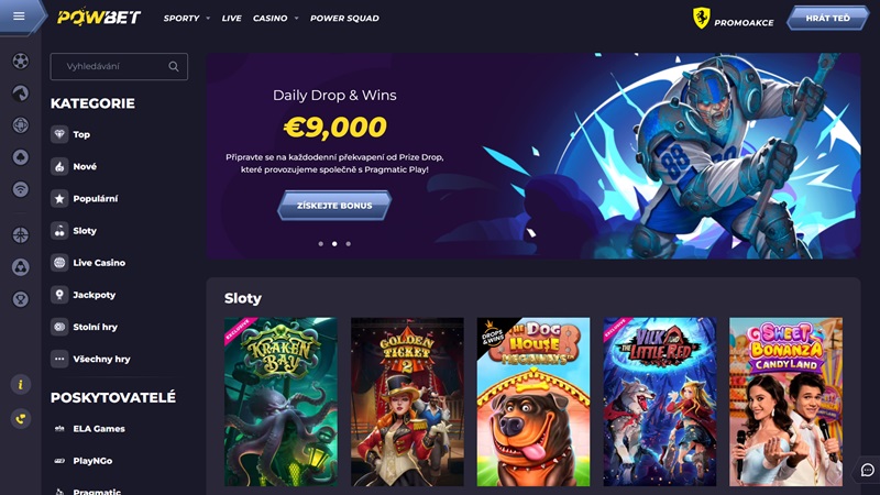 Powbet casino automaty