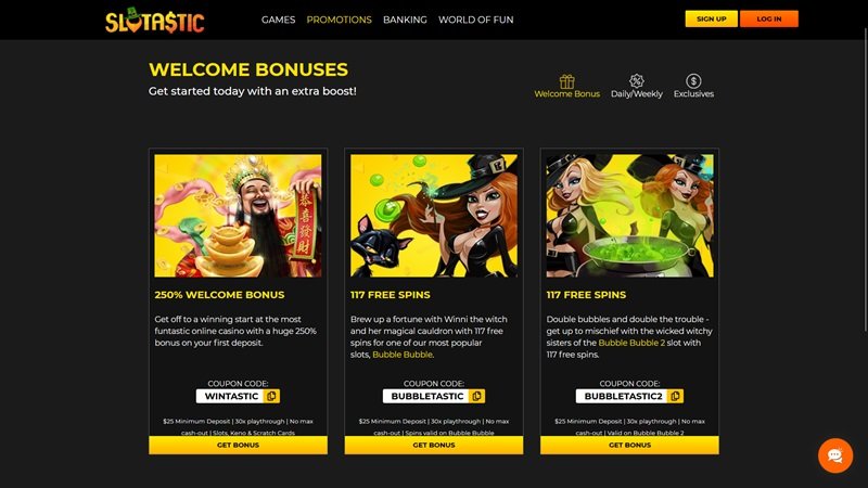 Slotastic casino bonus