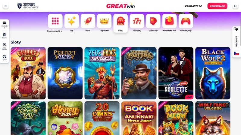 GreatWin casino automaty