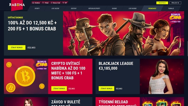 Rabona casino bonus