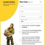 ZetCasino registration form