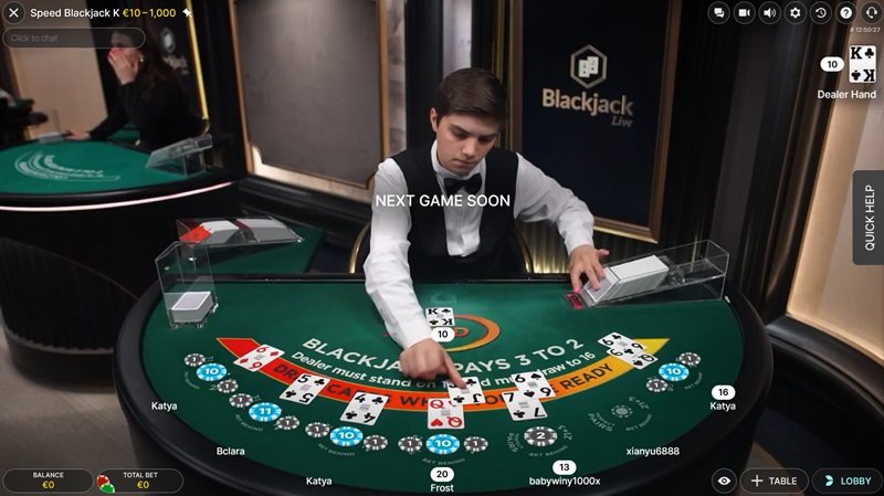 Blackjack v casinu Velobet