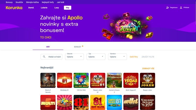 Online casino Korunka