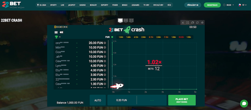 Minihra 22BET Crash