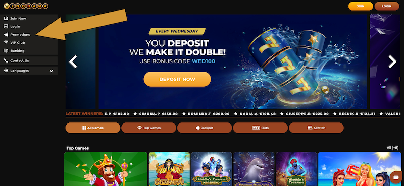 In the online casino Winorama, players can choose from several interesting bonuses