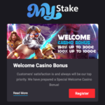 MyStake Casino Willkommensbonus