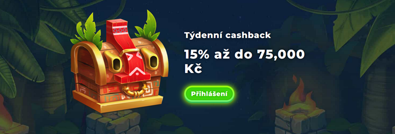 Wazamba týdenní cashback