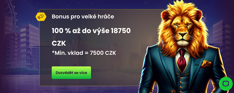 Bizzo Casino Bonus pro velké hráče