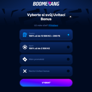 Boomerang Bet registrace