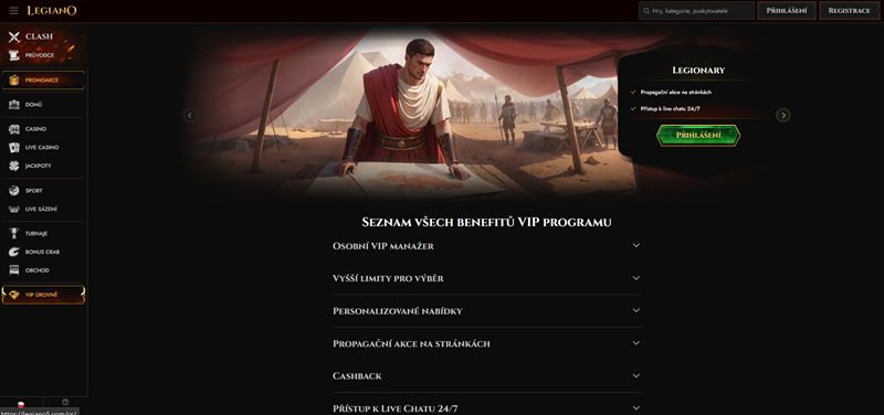 Legiano VIP program