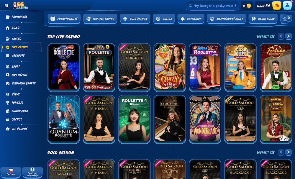 SGcasino live casino