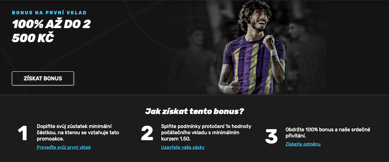 Sportuna bonus k prvnímu vkladu