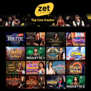 ZetCasino live casino