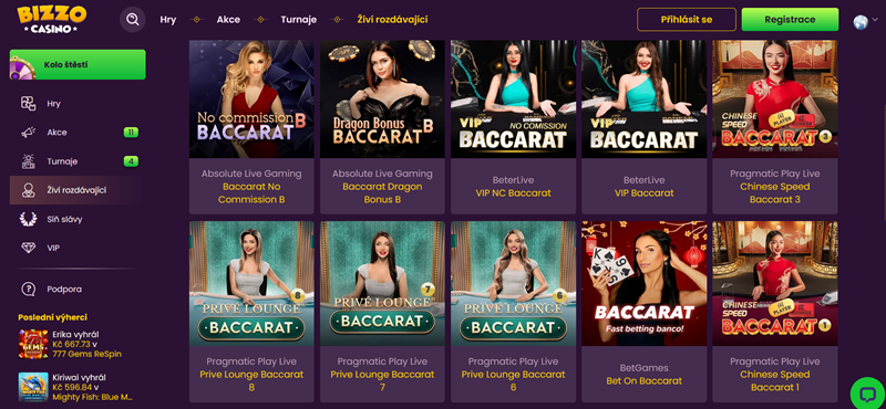 Bizzo Casino Baccarat