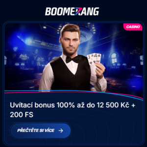 Boomerang Bet Uvítací bonus