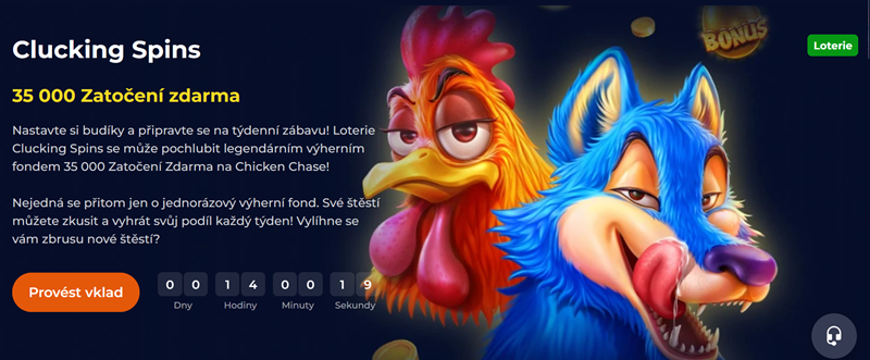 Nine Casino loterie Clucking Spins