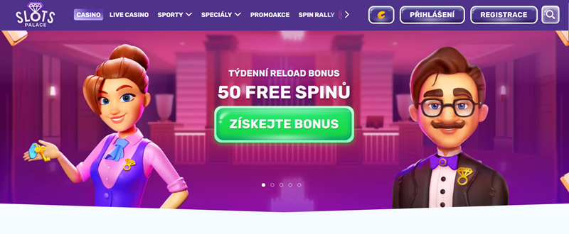 SlotsPalace Týdenní reload bonus