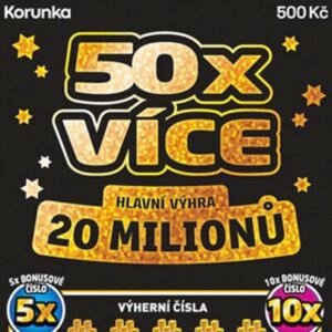 Stírací los 50x více