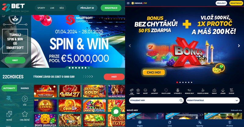 22BET Důvody 22BET vs MerkurXtip