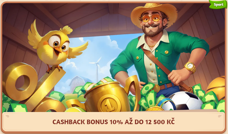 BillyBets Cashback bonus v SK