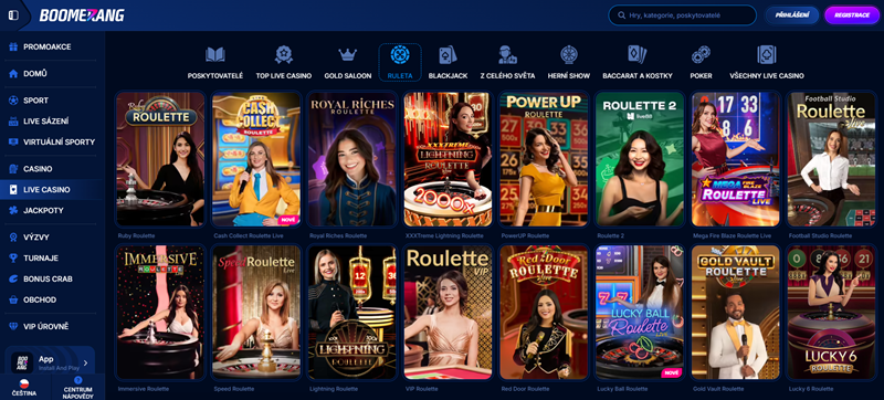 Boomerang Bet Ruleta