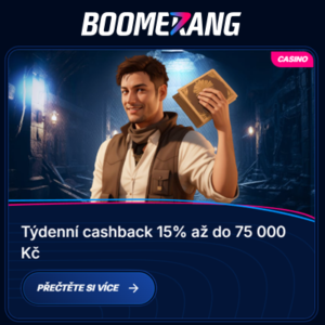 Boomerang Bet Týdenní cashback