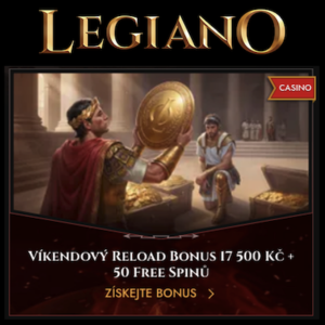 Legiano Víkendový reload bonus