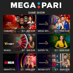 Megapari Game Shows