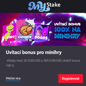 MyStake Uvítací bonus Mini Games