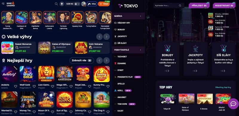 Důvody, proč je NineCasino lepší než casino Tokyo