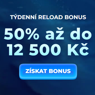 Promoakce v sázkové kanceláři Posido: 50% Reload bonus až 12 500 Kč