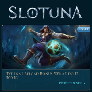 Slotuna Týdenní reload bonus