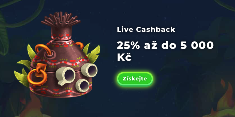 Live cashback v casinu Wazamba