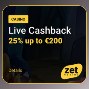 ZetCasino Live cashback