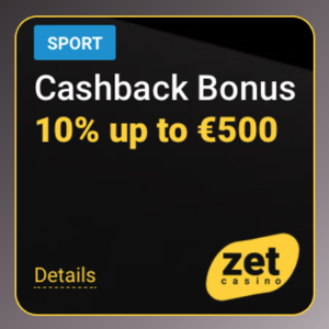 ZetCasino – Cashback bonus