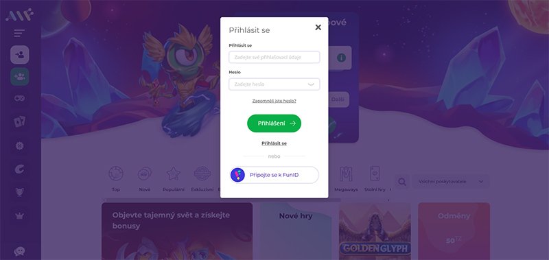 AlfCasino login [návod na přihlášení]