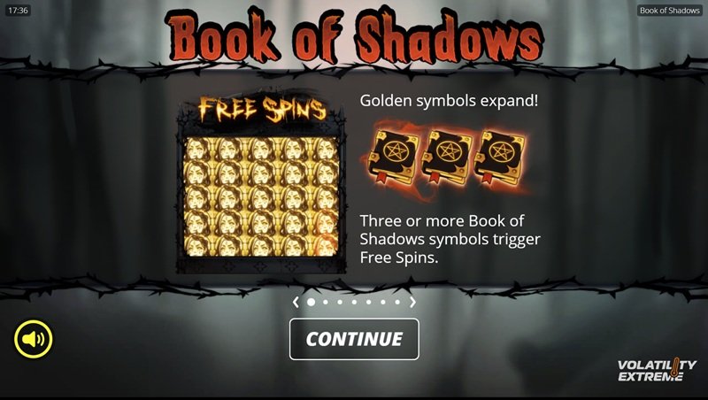 Book of Shadows úvodní