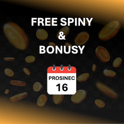 Free spiny a bonusy dnes [16. 12. 2024] – Aktuální bonusová nabídka